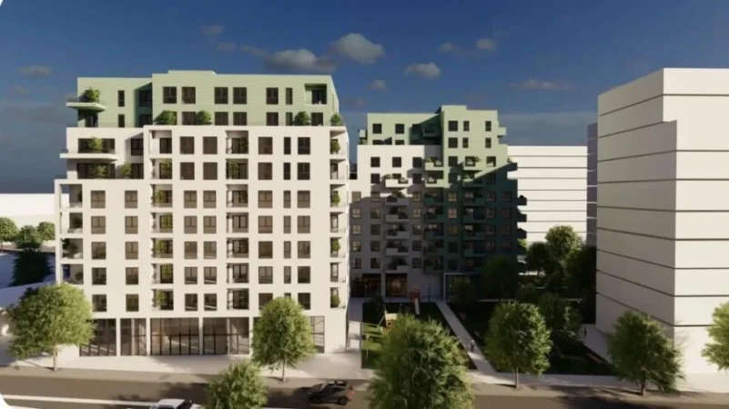 Tirane, shitet apartament 1+1 Kati 7, 65 m² 114.500 € (Parku i Autobuzeve)