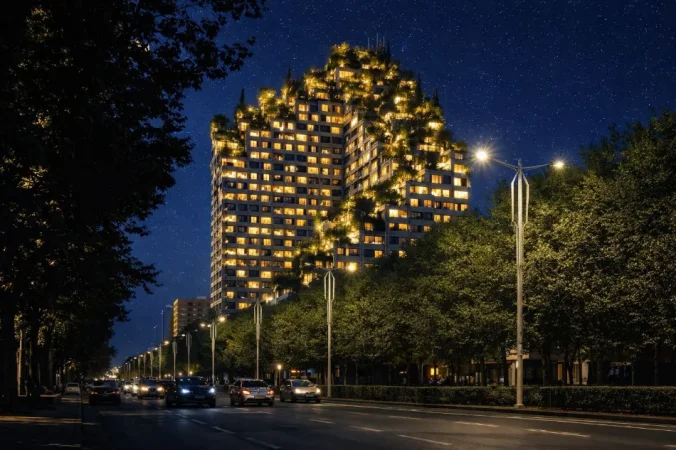 Tirane, shitet apartament 1+1 Kati 15, 76 m² 160.650 € (Zogu i Zi)