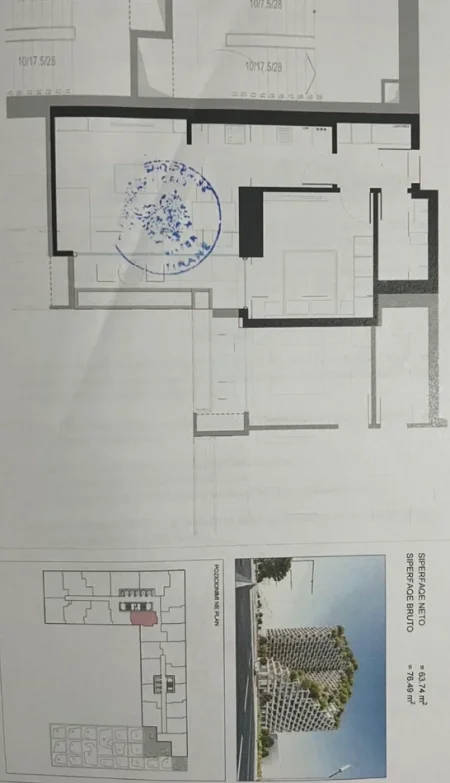 Tirane, shitet apartament 1+1 Kati 15, 76 m² 160.650 € (Zogu i Zi)