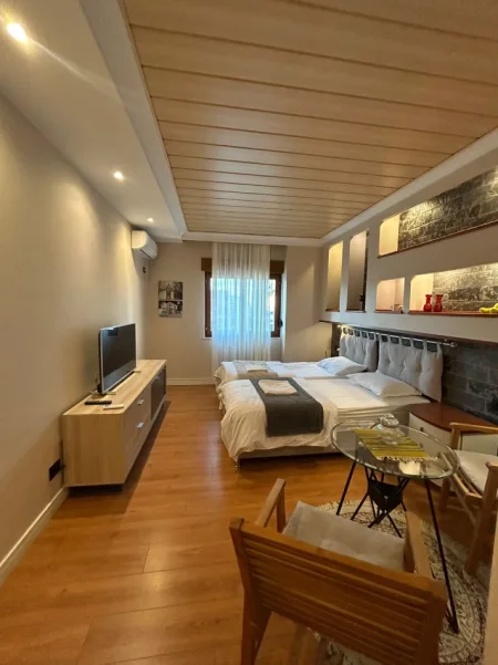 Tirane, jepet me qera apartament 1+1 , 1.500 € (9 Katshet)