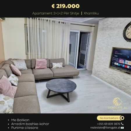 Tirane, shitet apartament 3+1 , 120 m² 219.000 € (UET)