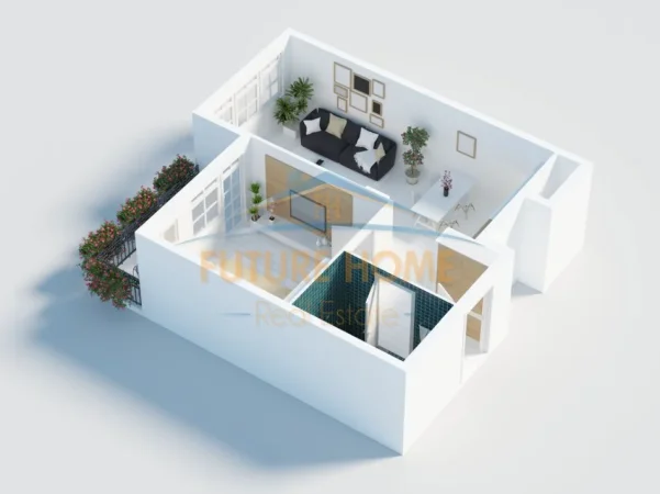 Tirane, jepet me qera apartament 1+1 Kati 1, 92 m² 500 € 