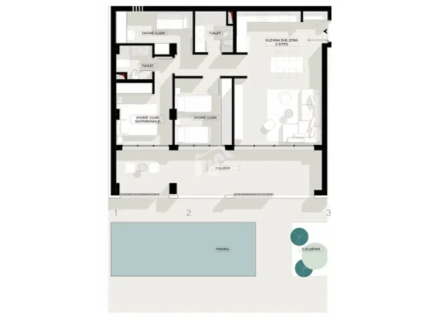 Dhermi - Palase, shitet apartament 3+1 Kati 0, 157 m² 575.030 € (“PALASA” RESIDENCE)