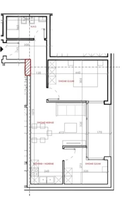 Tirane, shitet apartament 2+1 Kati 7, 87 m² 105.000 € (Astir)