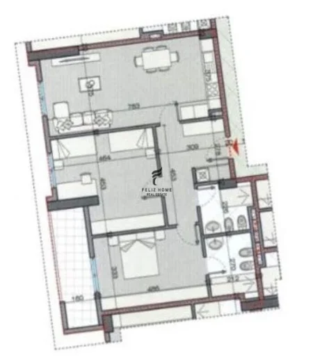 Tirane, shitet apartament 2+1 , 120 m² 151.500 € (ASTIR)