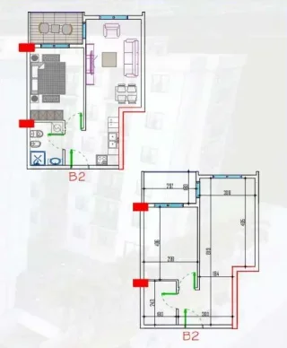 Durres, shitet apartament 1+1 Kati 2, 60 m² 69.000 € (Mali robit)