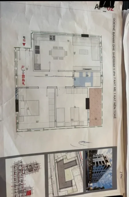 Tirane, shitet apartament 2+1 Kati 1, 102 m² 128.300 € 