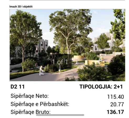 Tirane, shitet apartament 2+1+Aneks+Ballkon Kati 2, 136 m² 258.400 € (Mjull Bathore)