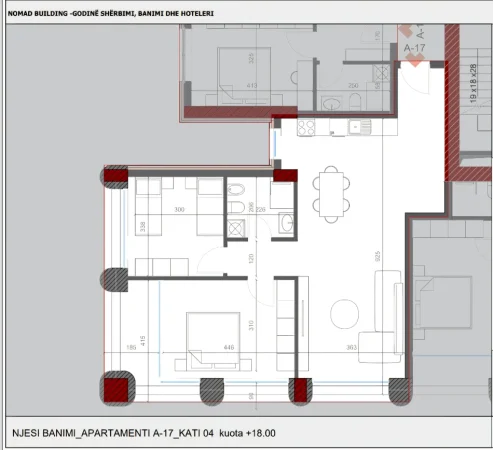 Tirane, shitet apartament 2+1+Aneks+Ballkon Kati 4, 128 m² (21 Dhjetori)