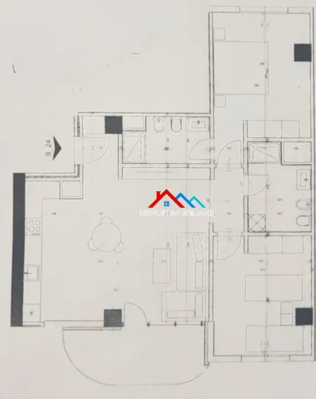 Tirane, shitet apartament 2+1+Ballkon Kati 6, 115 m² 119.000 € (RRUGA FEIZI HIZMO,ASTIR)