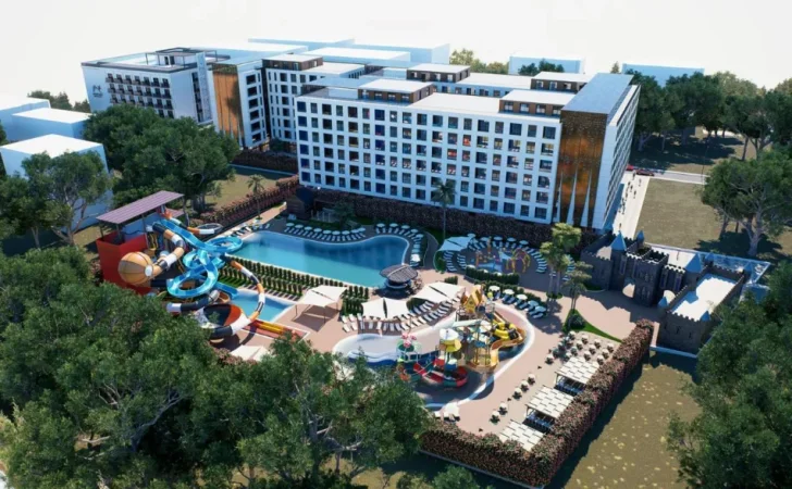 Golem, shitet apartament 1+1+Ballkon Kati 1, 68 m² 105.850 € (VM Resort &amp; SPA)