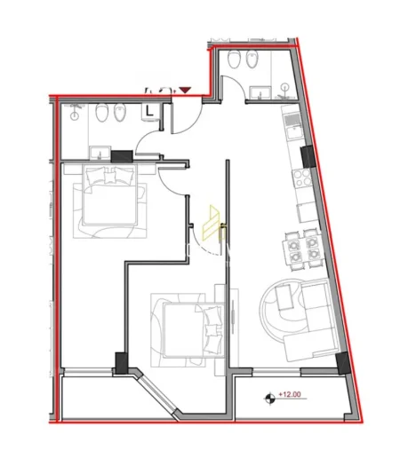 Tirane, shitet apartament 2+1+Ballkon Kati 3, 121 m² 109.260 € (Aluna 2 Residence)