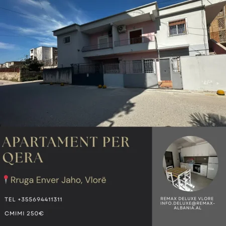 Vlore, jepet me qera apartament 1+1 Kati 1, 60 m² 250 € (Rruga Enver Jaho, Vlore)