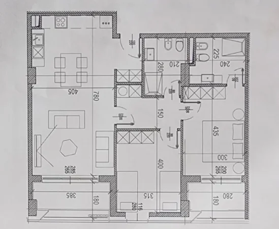 Tirane, shitet apartament 2+1 , 125 m² 212.000 € 