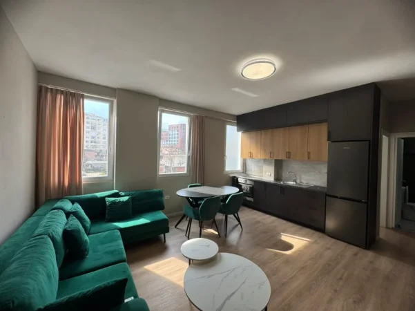 Tirane, jepet me qera apartament 1+1+Ballkon Kati 2, 56 m² 450 € (Astir)