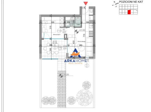 Durres, shitet apartament 1+1+Ballkon Kati 0, 62 m² 205.000 € (DURRES)