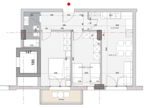 Tirane, shitet apartament 2+1 Kati 3, 77 m² 66.000 € (KAMEZ)
