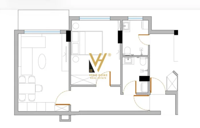 Tirane, jepet me qera ambjent biznesi Kati 5, 66 m² 600 € (KOMUNA E PARISIT)