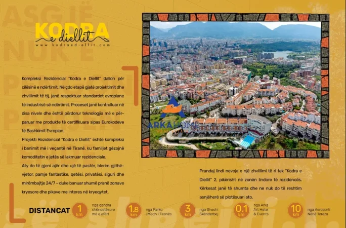 Tirane, shitet apartament+verande | Penthouse 4+1 Kati 5, 288 m² 520.000 € (KODRA E DIELLIT)