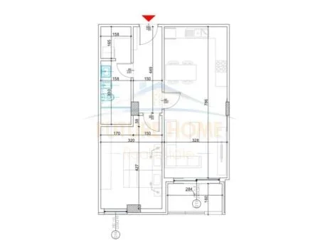 Shitet, Apartament 1+1, Liqeni i Thate