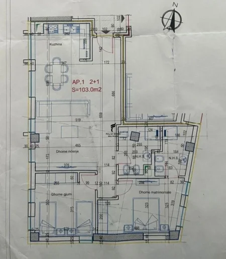 Tirane, shitet apartament 2+1 Kati 6, 120 m² 228.000 € (TREGU ELEKTRIK)