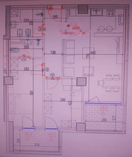Tirane, shes apartament 2+1 Kati 9, 124 m² 226.600 € (Rruga Don Bosko)