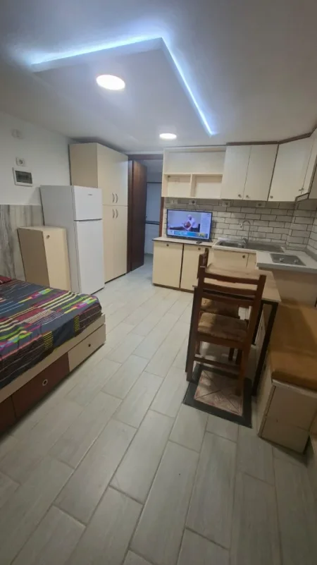 Tirane, jepet me qera apartament 1+1 Kati 1, 250 € (Rruga 5 maji)
