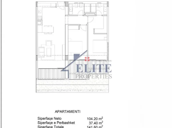 Dhermi - Palase, shitet apartament 2+1+Ballkon , 142 m² 537.000 € (Green Coast Village)