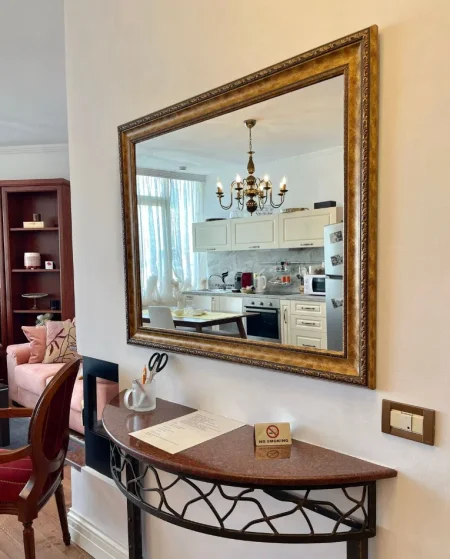 Tirane, jepet me qera apartament 1+1 Kati 9, 75 m² 700 € (MYSLYM SHYRI)