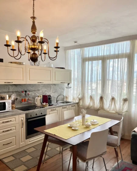 Tirane, jepet me qera apartament 1+1 Kati 9, 75 m² 700 € (MYSLYM SHYRI)