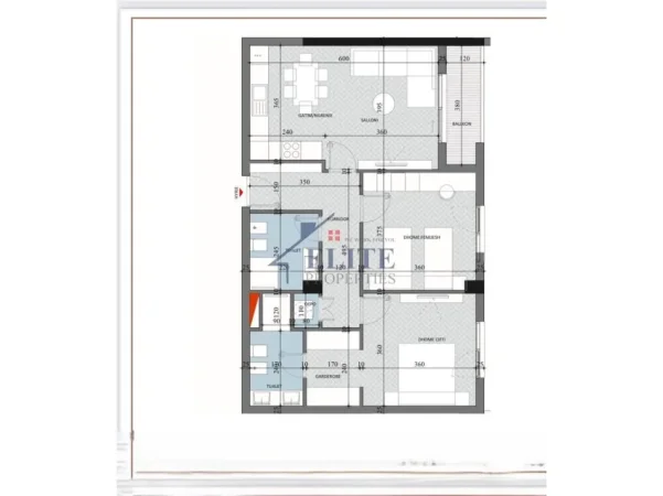 Tirane, shitet apartament 2+1+Ballkon Kati 4, 105 m² 104.730 € (Diellon apartments Paskuqan)