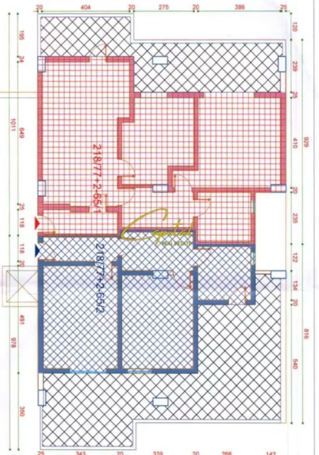 Tirane, shitet apartament 2+1 Kati 6, 128 m² 147.000 € (FRESKU)