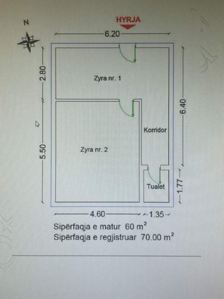 Tirane, shitet apartament 1+1 Kati 2, 70 m² 120.000 Euro (rruga e bogdaneve)