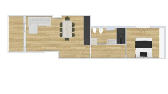 Tirane, shes apartament 1+1+A+BLK Kati 5, 70 m² 148.000 Euro (Pazari i Ri)