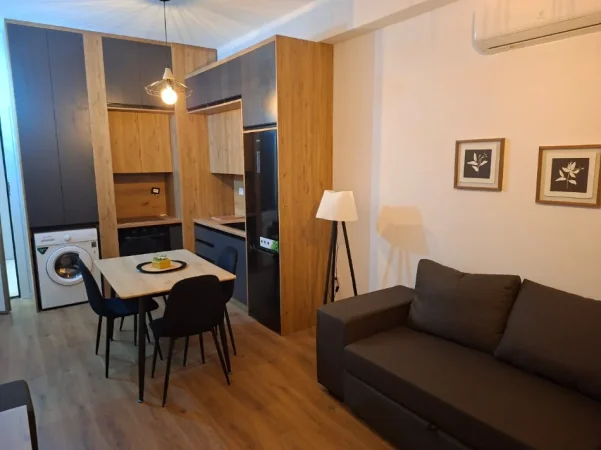 Tirane, jepet me qera apartament 1+1 Kati 6, 60 m² 400 € (Kompleksi Kadiu Ali Dem)