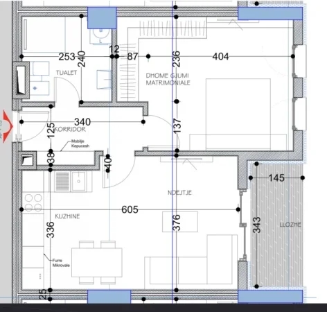 Tirane, shitet apartament 1+1+Ballkon , 74 m² 84.000 € (Belfiore Residence 2, Paskuqan)