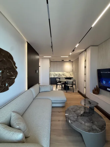 Tirane, jepet me qera apartament 1+1 , 74 m² 1.200 € (MINE PEZA GOLDEN TOWER RESIDENCE)