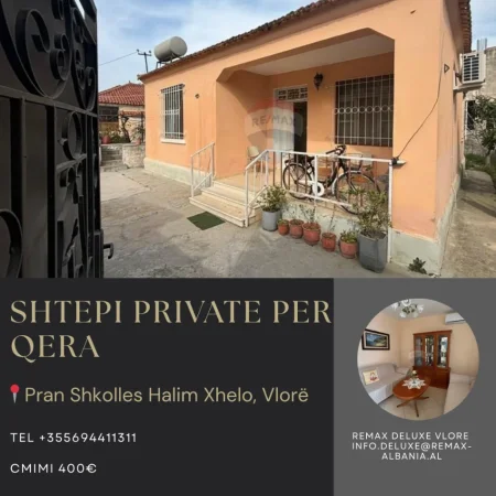 Vlore, jepet me qera shtepi 2+1+Aneks Kati 1, 86 m² 400 € (Pran Shkolles Halim Xhelo)