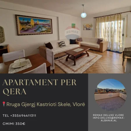 Vlore, jepet me qera apartament 1+1 Kati 3, 60 m² 350 € (Pran supermarket Univers)