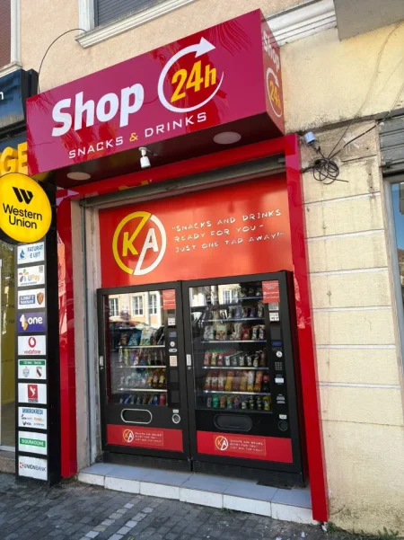 Durres, oferte SHITEN VENDING MACHINE SNACK &amp; EXPRES Vendndodhja: Durrës Plazh Kontakt: +355 69 238 7400
