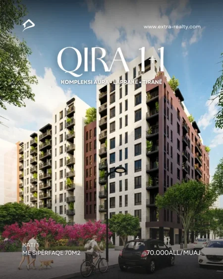 Tirane, jepet me qera apartament 1+1+Ballkon Kati 1, 70 m² 700 € (rruga dritan hoxha)