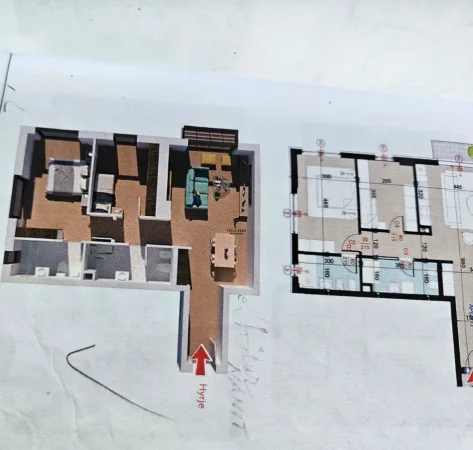 Tirane, shitet apartament 2+1 Kati 2, 97 m² 162.000 € (KINOSTUDIO)