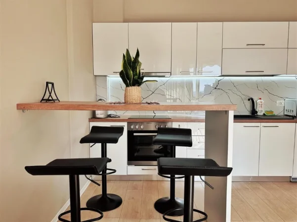 Tirane, jepet me qera apartament 1+1+Ballkon Kati 5, 70 m² 720 € (shkolla e baletit)