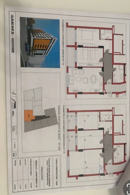 Tirane, shitet apartament 2+1 Kati 2, 116 m² 184.000 € (MISTO MAME)