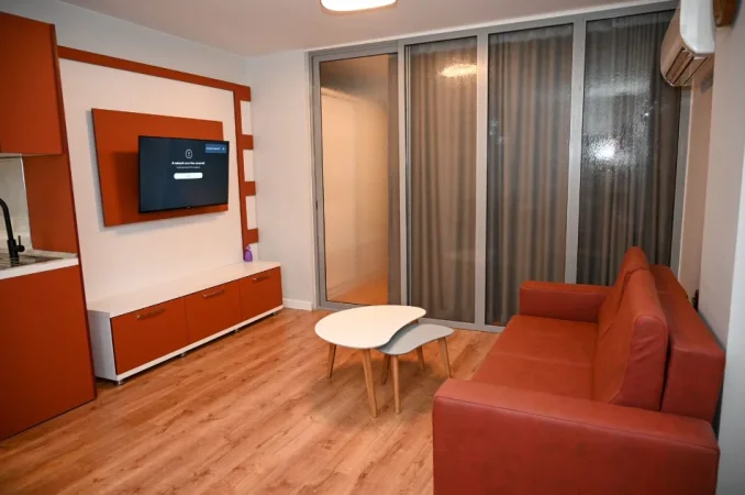 Durres, jepet me qera apartament 1+1 Kati 7, 59 m² 350 € (plazh iliria)