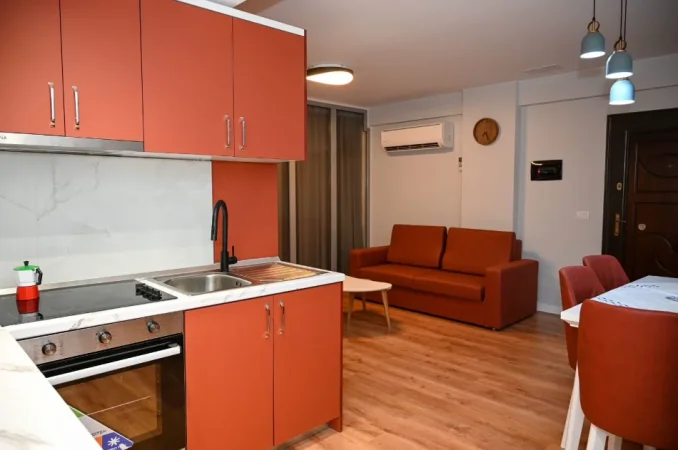 Durres, jepet me qera apartament 1+1 Kati 7, 59 m² 350 € (plazh iliria)