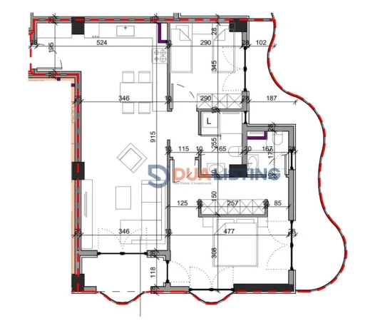 Tirane, shitet apartament 1+1 , 128 m² 153.600 € (Paskuqan)
