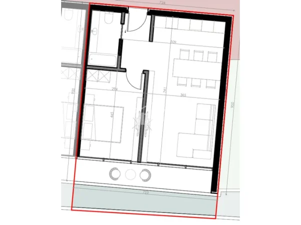 Borsh, shitet apartament 1+1 Kati 1, 70 m² 242.000 € (“TERRAROSSA” RESIDENCE, BORSH)