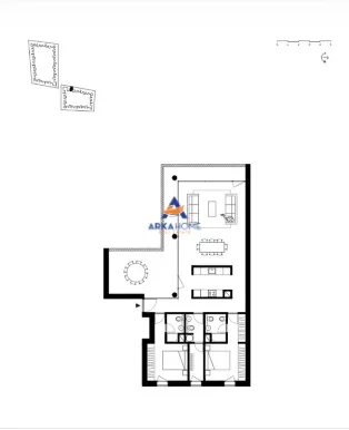 Tirane, shitet apartament 2+1+Ballkon Kati 2, 168 m² 358.624 € 