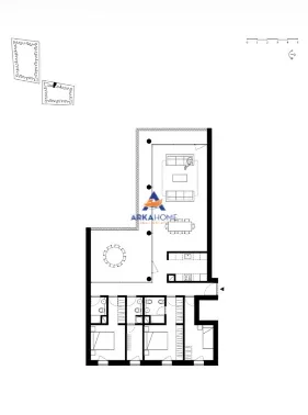 Tirane, shitet apartament 3+1+Ballkon Kati 2, 196 m² 408.250 € 